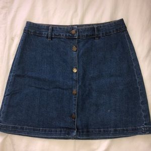 Marine Layer Denim Button down Skirt